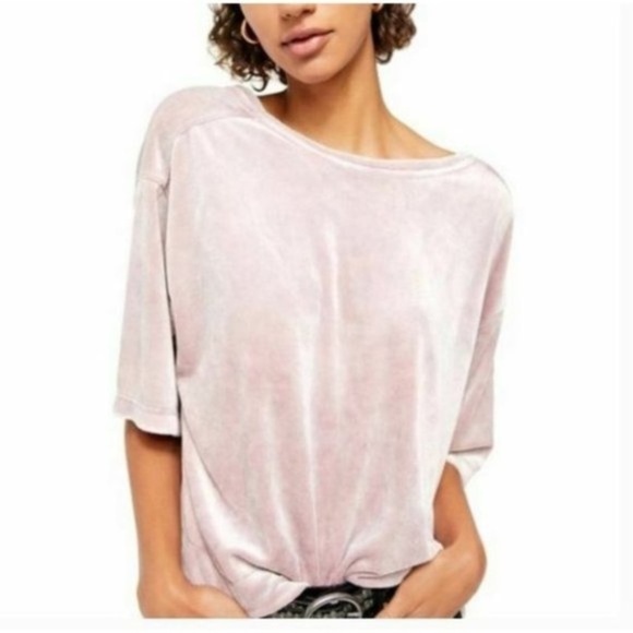Free People Valerie Velour Top - Picture 1 of 6